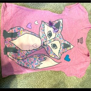 Girls fox t shirt size 7/8